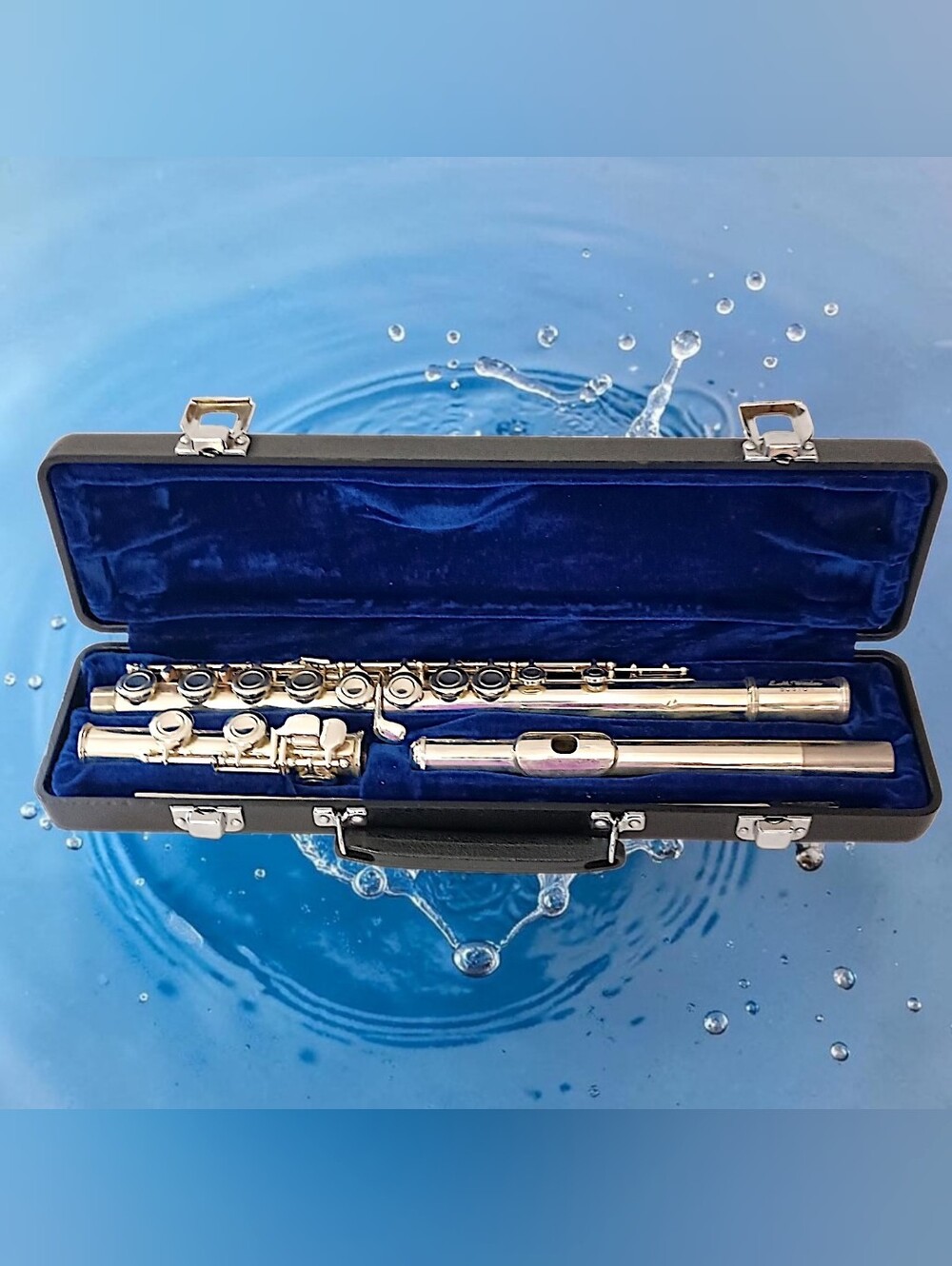 EM Winston Boston Flute Silver Plated Student Concert Closed Hole With Case